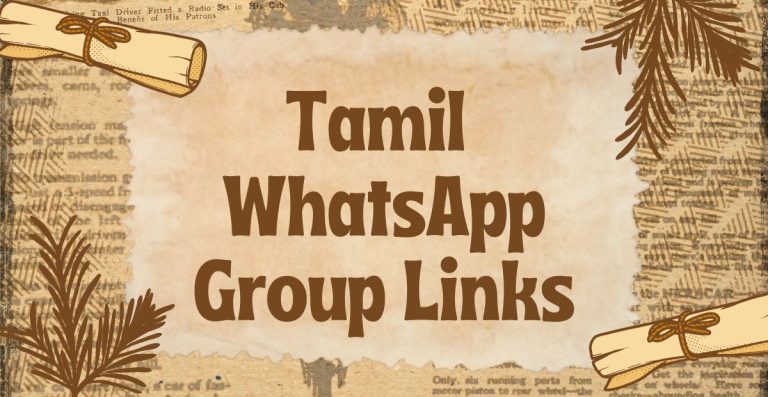 Tamil WhatsApp Group Links