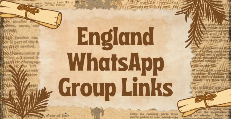 England WhatsApp Group Links