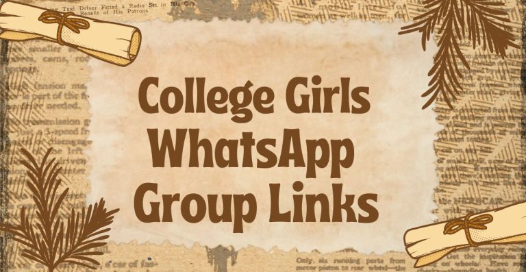 College Girls WhatsApp Group Links