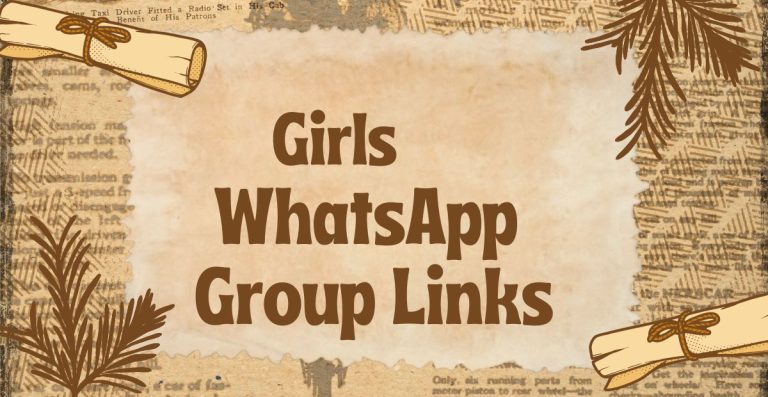 Girls WhatsApp Group Links
