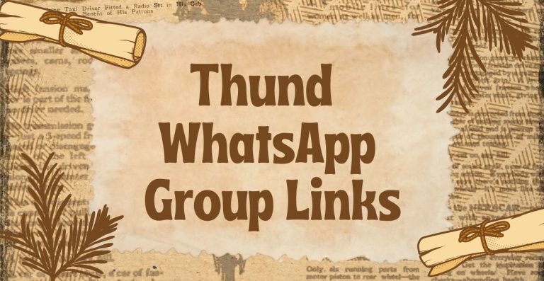 Thund WhatsApp Group Links