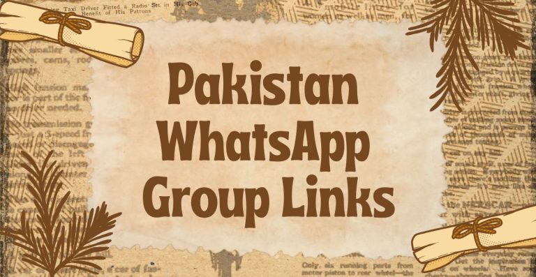 Pakistan WhatsApp Group Links