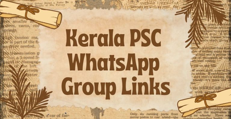 Kerala PSC WhatsApp Group Links